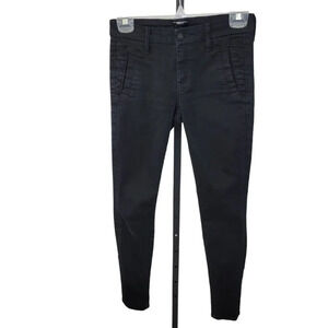 MOTHER + Freja Welt  Zip Muse Jeans Size 24 Midnight At The Oasis Zip Bottom
